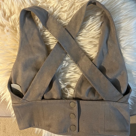 Wilfred faux suede top - Picture 2 of 3